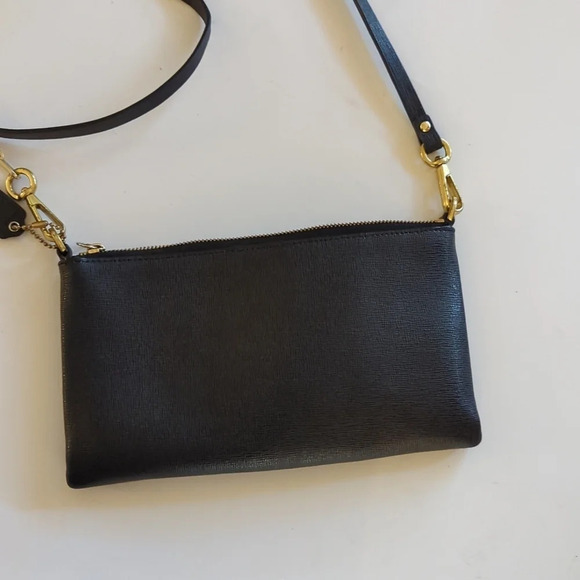 Coach Black Leather Casual Basic Crossbody Bag - Picture 7 of 10